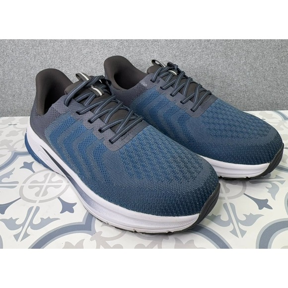 OrthoFeet Tilos Hands Free Athletic Sneakers Men's Size 11 2E Wide Blue Sneakers